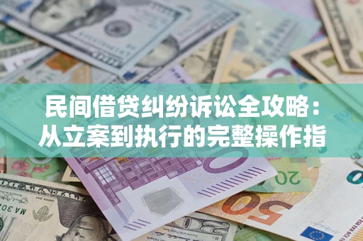 武汉民间借贷纠纷诉讼全攻略：从立案到执行的完整操作指南