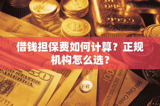 武汉借钱担保费如何计算？正规机构怎么选？