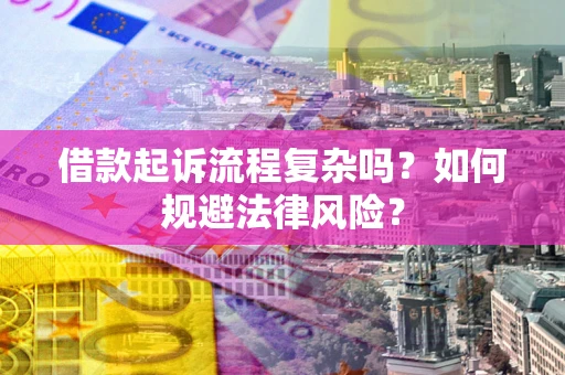 武汉借款起诉流程复杂吗？如何规避法律风险？