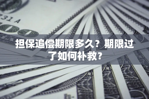 武汉担保追偿期限多久？期限过了如何补救？