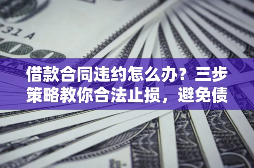 武汉借款合同违约怎么办？三步策略教你合法止损，避免债务危机升级