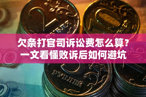 武汉欠条打官司诉讼费怎么算？一文看懂败诉后如何避坑