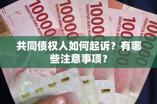 武汉共同债权人如何起诉？有哪些注意事项？