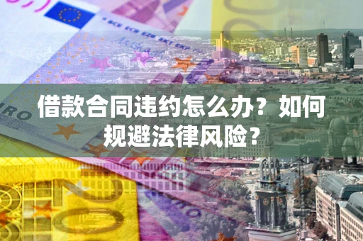 武汉借款合同违约怎么办？如何规避法律风险？