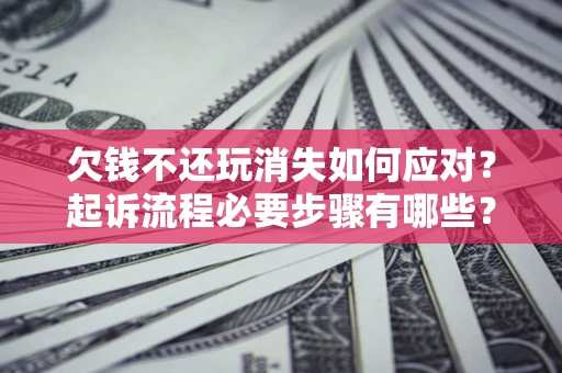 武汉欠钱不还玩消失如何应对？起诉流程必要步骤有哪些？